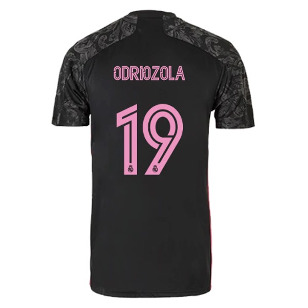 Trikot Real Madrid Ausweich NO.19 Odriozola 2020-21 Schwarz Fussballtrikots Günstig